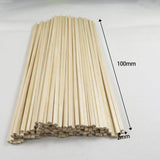 Maxbell 100Pcs Unfinished Wood Sticks Woodcrafts for Crafts Model Building Supplies 100cm