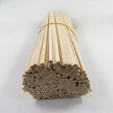 Maxbell 50x Unfinished Wood Sticks Smooth Small for Crafts Educational Accessories 300mmx3mmx3mm