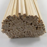 Maxbell 50x Unfinished Wood Sticks Smooth Small for Crafts Educational Accessories 300mmx3mmx3mm