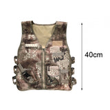 Maxbell Children Outdoor Vest Breathable Kids Cargo Vest for Role Play Desert 40cm