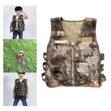 Maxbell Children Outdoor Vest Breathable Kids Cargo Vest for Role Play Desert 40cm