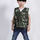 Maxbell Children Outdoor Vest Breathable Kids Cargo Vest for Role Play Desert 50cm