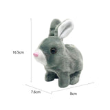 Maxbell Electric Bunny Toys Simulation Hopping Jumping Walking for Bedtime Friend Short Plush