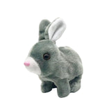 Maxbell Electric Bunny Toys Simulation Hopping Jumping Walking for Bedtime Friend Short Plush