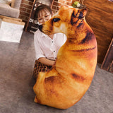 Maxbell Animals Dog Pattern Plush Pillow Cushion Plush Stuffed Toy 90cm Comfortable Brown Dog