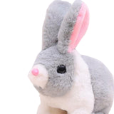 Maxbell Electric Bunny Toys Hopping Jumping Walking for Kids Toy Party Favor Easter Gray