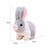 Maxbell Electric Bunny Toys Hopping Jumping Walking for Kids Toy Party Favor Easter Gray