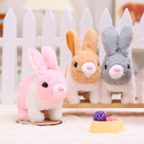 Maxbell Electric Bunny Toys Hopping Jumping Walking for Kids Toy Party Favor Easter Gray