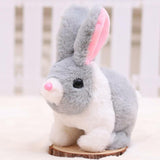 Maxbell Electric Bunny Toys Hopping Jumping Walking for Kids Toy Party Favor Easter Gray