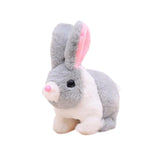 Maxbell Electric Bunny Toys Hopping Jumping Walking for Kids Toy Party Favor Easter Gray