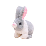 Maxbell Electric Bunny Toys Hopping Jumping Walking for Kids Toy Party Favor Easter Gray