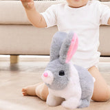 Maxbell Electric Bunny Toys Hopping Jumping Walking for Kids Toy Party Favor Easter Gray