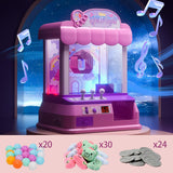 Maxbell Small Claw Machine Classic Electronic Arcade Game for Boys Girls Kids Adults large 30 doll pink