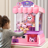 Maxbell Small Claw Machine Classic Electronic Arcade Game for Boys Girls Kids Adults large 30 doll pink
