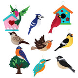 Maxbell Felt Sewing Kits Fish and Birds Art Craft Kits for Beginners for Girls Boys