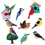 Maxbell Felt Sewing Kits Fish and Birds Art Craft Kits for Beginners for Girls Boys