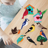 Maxbell Felt Sewing Kits Fish and Birds Art Craft Kits for Beginners for Girls Boys