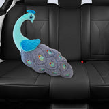 Maxbell Simulation Peacock Pillow Floor Cushion Throw Pillow Home Decor Firm Stuffed Blue