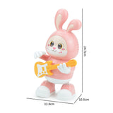 Maxbell Electronic Interactive Rabbit Musical and Dance Bunny Toy for Bedtime Friend Pink