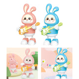 Maxbell Electronic Interactive Rabbit Musical and Dance Bunny Toy for Bedtime Friend Pink