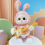 Maxbell Electronic Interactive Rabbit Musical and Dance Bunny Toy for Bedtime Friend Pink