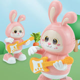 Maxbell Electronic Interactive Rabbit Musical and Dance Bunny Toy for Bedtime Friend Pink