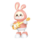 Maxbell Electronic Interactive Rabbit Musical and Dance Bunny Toy for Bedtime Friend Pink