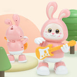 Maxbell Electronic Interactive Rabbit Musical and Dance Bunny Toy for Bedtime Friend Pink