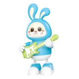 Maxbell Electronic Interactive Rabbit Musical and Dance Bunny Toy for Bedtime Friend Blue
