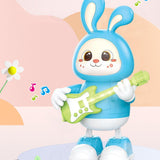 Maxbell Electronic Interactive Rabbit Musical and Dance Bunny Toy for Bedtime Friend Blue