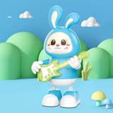 Maxbell Electronic Interactive Rabbit Musical and Dance Bunny Toy for Bedtime Friend Blue
