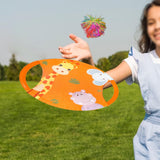 Maxbell Paddle Catch Balls Game Parent-child Interaction Game Animal for family Orange