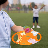 Maxbell Paddle Catch Balls Game Parent-child Interaction Game Animal for family Orange