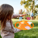 Maxbell Paddle Catch Balls Game Parent-child Interaction Game Animal for family Orange