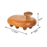 Maxbell Body Massager Brush Tool Manual Wooden Massage Brush for Shoulder Legs Waist