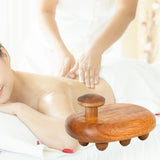 Maxbell Body Massager Brush Tool Manual Wooden Massage Brush for Shoulder Legs Waist