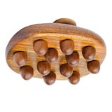 Maxbell Body Massager Brush Tool Manual Wooden Massage Brush for Shoulder Legs Waist