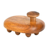 Maxbell Body Massager Brush Tool Manual Wooden Massage Brush for Shoulder Legs Waist