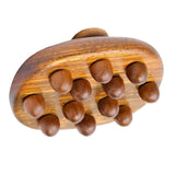 Maxbell Body Massager Brush Tool Manual Wooden Massage Brush for Shoulder Legs Waist