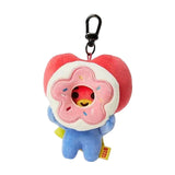 Maxbell Plush Key Rings Adorable Soft Stuffed Key Pendant for Party Favor Bags Purse Donuts