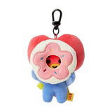 Maxbell Plush Key Rings Adorable Soft Stuffed Key Pendant for Party Favor Bags Purse Donuts