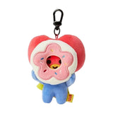 Maxbell Plush Key Rings Adorable Soft Stuffed Key Pendant for Party Favor Bags Purse Donuts