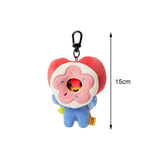 Maxbell Plush Key Rings Adorable Soft Stuffed Key Pendant for Party Favor Bags Purse Donuts
