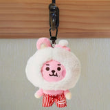 Maxbell Plush Key Rings Adorable Soft Stuffed Key Pendant for Party Favor Bags Purse Rabbit