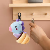 Maxbell Plush Key Rings Adorable Soft Stuffed Key Pendant for Party Favor Bags Purse Horse