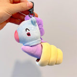 Maxbell Plush Key Rings Adorable Soft Stuffed Key Pendant for Party Favor Bags Purse Horse