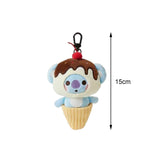 Maxbell Plush Key Rings Adorable Soft Stuffed Key Pendant for Party Favor Bags Purse Koala