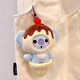 Maxbell Plush Key Rings Adorable Soft Stuffed Key Pendant for Party Favor Bags Purse Koala