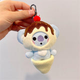 Maxbell Plush Key Rings Adorable Soft Stuffed Key Pendant for Party Favor Bags Purse Koala