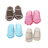 Maxbell Mop Slippers Women Men Mopping Slippers for Bedroom Bathroom Floor Polishing Brown